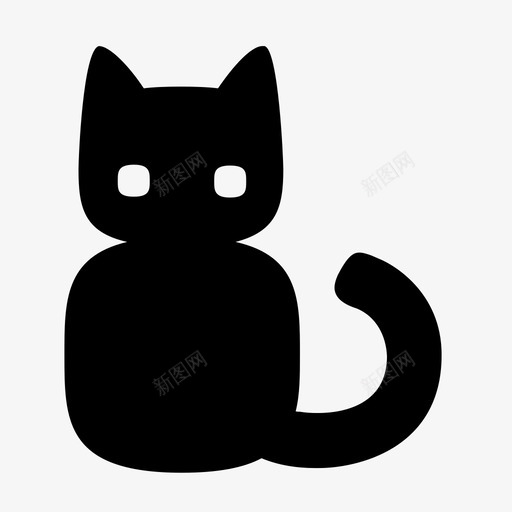 猫品种小猫图标svg_新图网 https://ixintu.com 1001杂项 品种 宠物 小猫 猫