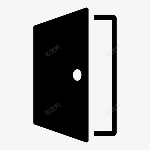 门入口出口图标svg_新图网 https://ixintu.com 入口 出口 房间 敞开的门 门