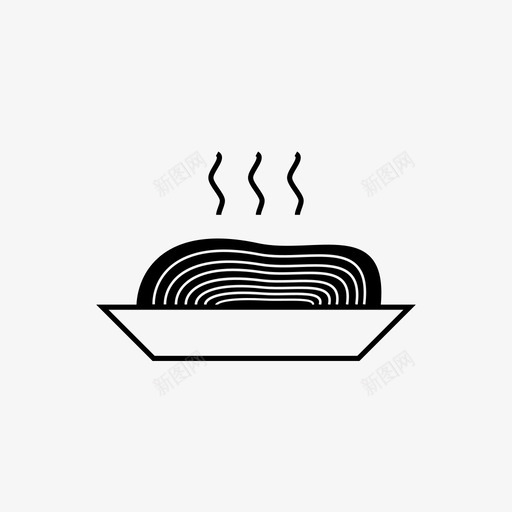 食物中餐面条图标svg_新图网 https://ixintu.com 中餐 意大利面 牛排 面条 食物