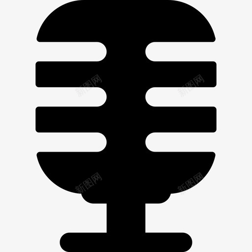 无线电麦克风技术声音图标svg_新图网 https://ixintu.com 声音 技术 无线电麦克风