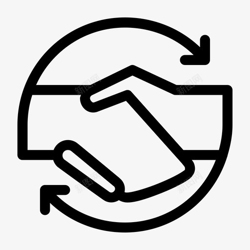 贸易协议商业交易图标svg_新图网 https://ixintu.com 办公室任务洽谈会 协议 商业交易 握手 贸易