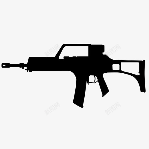 枪svg_新图网 https://ixintu.com 枪 gun
