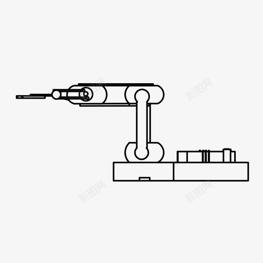机械臂未来工业图标svg_新图网 https://ixintu.com 工业 未来 机械 机械手臂 机械臂 生产