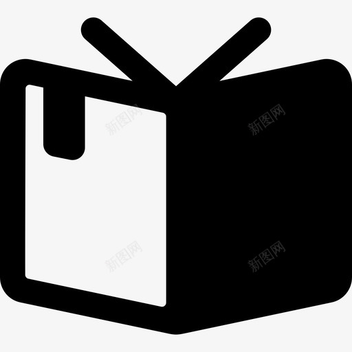 打开带有书签教育书籍的书图标svg_新图网 https://ixintu.com 书籍的书 打开带有书签 教育
