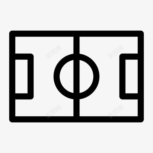 足球场足球游戏图标svg_新图网 https://ixintu.com 游戏 足球 足球场 运动