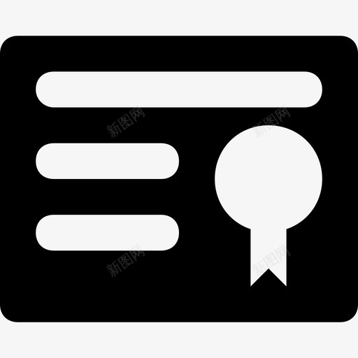 学位证书文凭图标svg_新图网 https://ixintu.com 学位 学校和教育字形图标 执照 文凭 证书