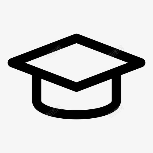 学历研究生研究生帽图标svg_新图网 https://ixintu.com 大学 学习 学历 抵押贷款 研究生 研究生帽