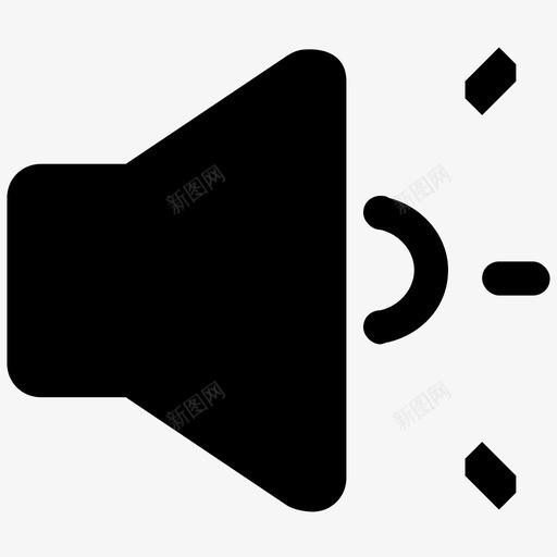 小喇叭svg_新图网 https://ixintu.com 小喇叭