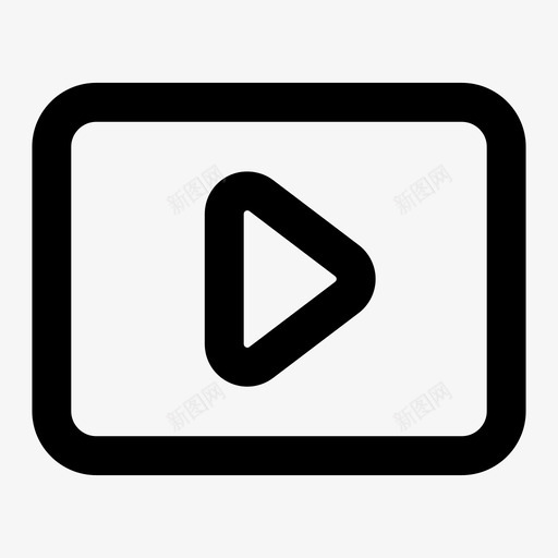 视频基本界面图标svg_新图网 https://ixintu.com 素材基本界面 视频