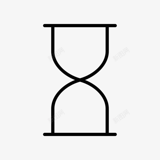 沙漏时钟时间图标svg_新图网 https://ixintu.com 互联网瘦 定时器 时钟 时间 沙漏