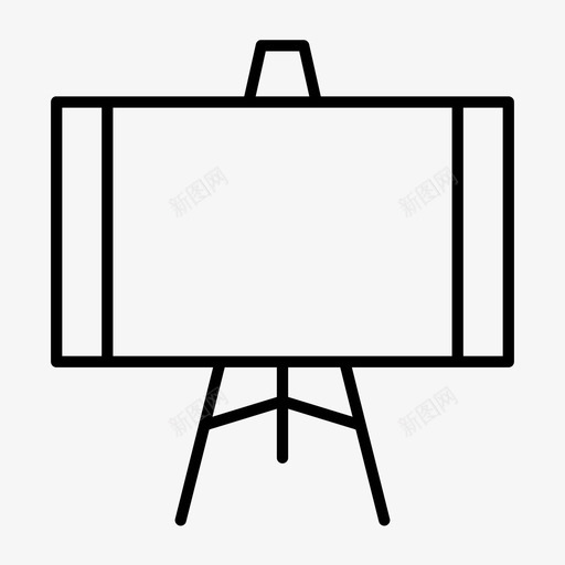 画架画笔画布图标svg_新图网 https://ixintu.com 画布 画架 画笔 绘画 色彩