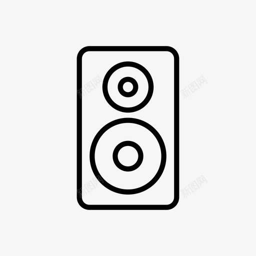 音箱音乐夏季第一卷图标svg_新图网 https://ixintu.com 夏季第一卷 音乐 音箱