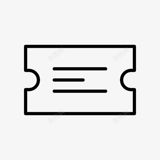 礼品券优惠券收据图标svg_新图网 https://ixintu.com 互联网薄 优惠券 收据 机票 礼品券