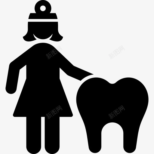 女牙医人们职业女性图标svg_新图网 https://ixintu.com 人们 女牙医 职业女性