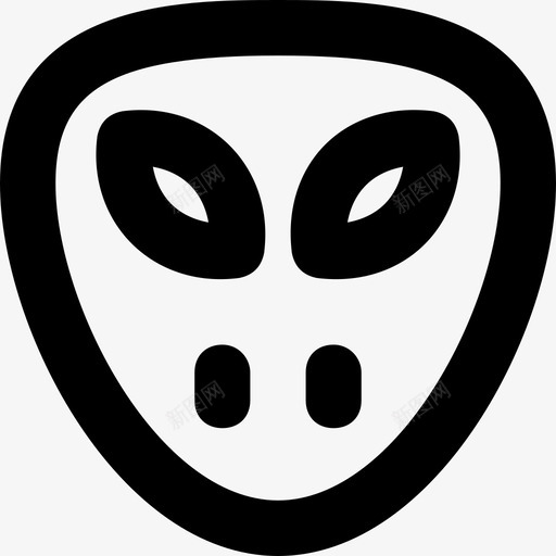 外星人鬼魂万圣节图标svg_新图网 https://ixintu.com 万圣节 外星人 幽灵 活动平滑线图标 面具 鬼魂