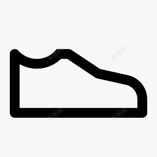 鞋经典舒适图标svg_新图网 https://ixintu.com 经典 舒适 衣服和配件线图标 鞋 鞋类