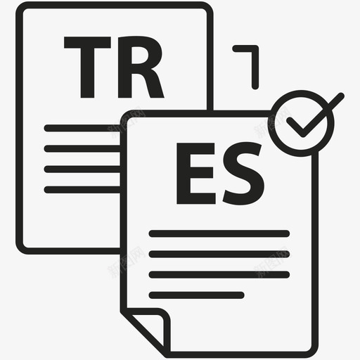 tr到es翻译西班牙语土耳其语图标svg_新图网 https://ixintu.com tr到es翻译 土耳其语 翻译图标集 西班牙语