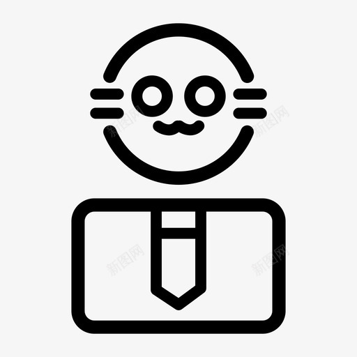 老板商人办公室图标svg_新图网 https://ixintu.com 办公室 商人 工作 老板