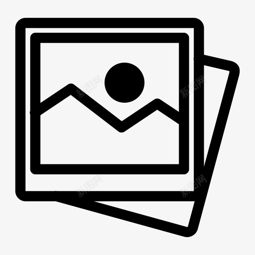 相册摄影图标svg_新图网 https://ixintu.com 摄影 相册