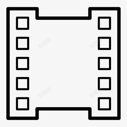电影媒体负片图标svg_新图网 https://ixintu.com 媒体 播放视频 电影 负片