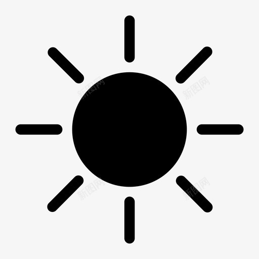 阳光启迪形状图标svg_新图网 https://ixintu.com 启迪 形状 阳光