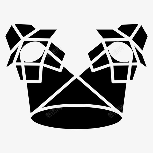展厅名气灯光图标svg_新图网 https://ixintu.com 反光镜 名气 展厅 工作室 灯光