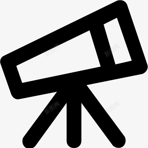 望远镜天文学探索图标svg_新图网 https://ixintu.com 天文学 探索 教育平滑线图标 望远镜 视觉