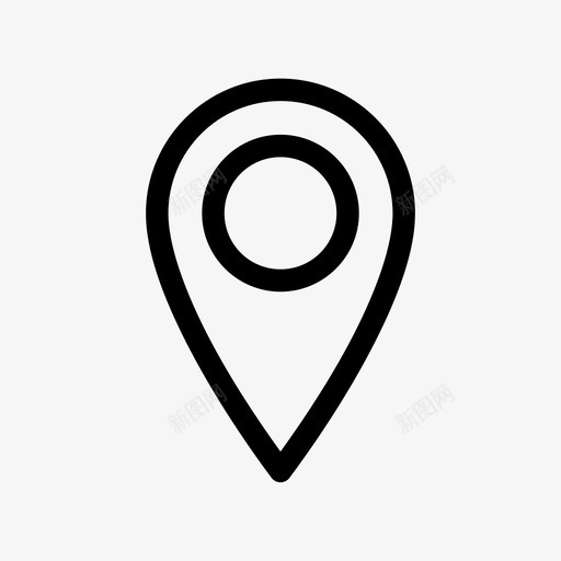 位置gps导航图标svg_新图网 https://ixintu.com gps pin 位置 地点 学习 导航
