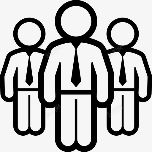 业务团队高管人图标svg_新图网 https://ixintu.com 业务团队 业务线 人 高管