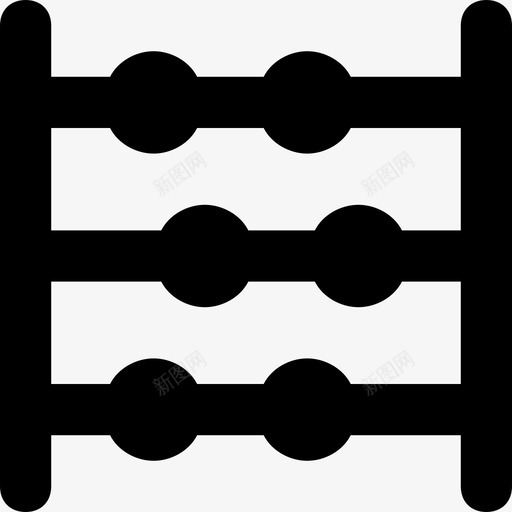 算盘计算计数图标svg_新图网 https://ixintu.com 学校和教育字形图标 数学 算盘 计数 计数框 计算