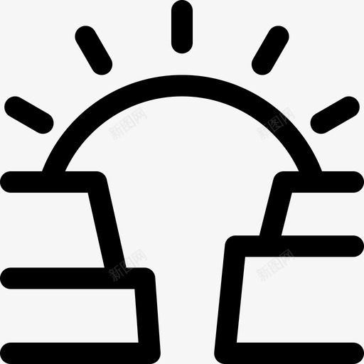 峡谷悬崖自然图标svg_新图网 https://ixintu.com 岩石 峡谷 悬崖 户外露营 爆发 自然 阳光