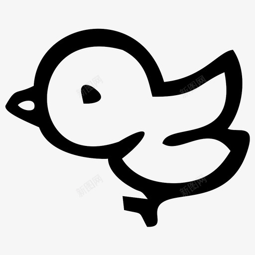 小鸟飞鸟图标svg_新图网 https://ixintu.com 小鸟 飞鸟