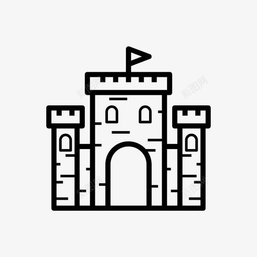 沙堡夏季夏季第一卷图标svg_新图网 https://ixintu.com 夏季 夏季第一卷 沙堡