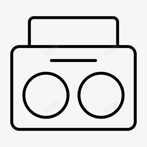 音箱音频音乐图标svg_新图网 https://ixintu.com 声音 收音机 音乐 音箱 音频
