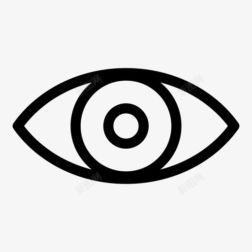 眼景观图标svg_新图网 https://ixintu.com 景 眼 观
