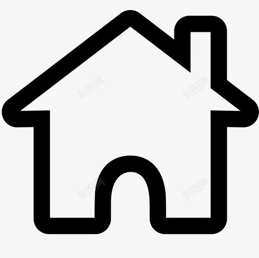 烟筒房子svg_新图网 https://ixintu.com 烟筒房子 home_pipe