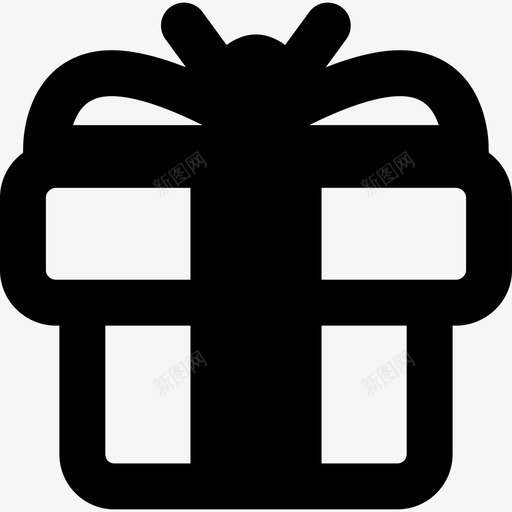 圣诞礼物盒图标svg_新图网 https://ixintu.com 圣诞礼物盒
