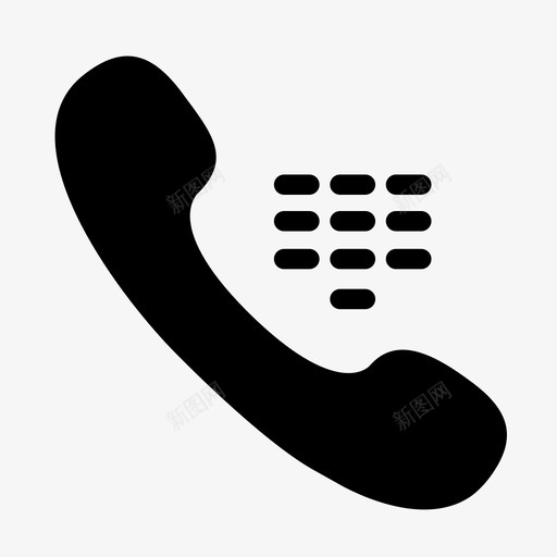 电话键盘_填充svg_新图网 https://ixintu.com 电话键盘_填充