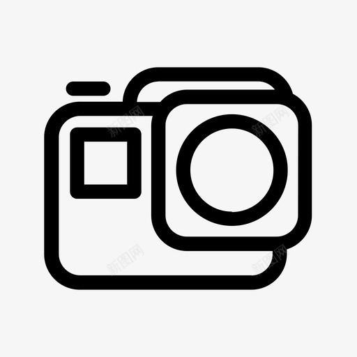 相机单反gopro图标svg_新图网 https://ixintu.com gopro 单反 旅行 相机 运动相机