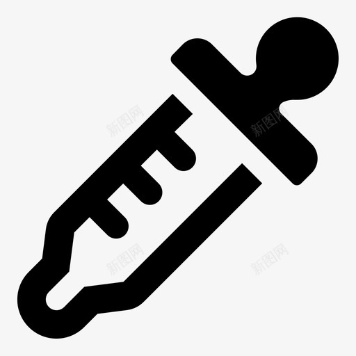滴管滴管工具吸管图标svg_新图网 https://ixintu.com 单体医疗卷3 吸管 滴管 滴管工具