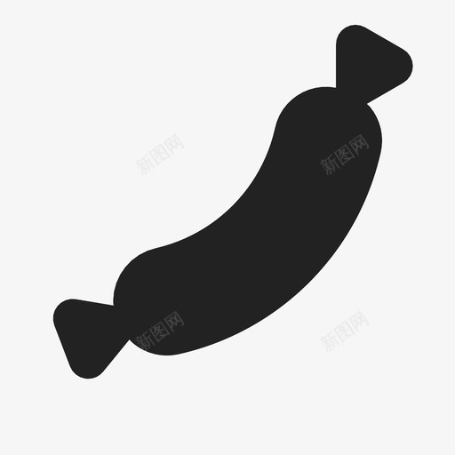 香肠快餐垃圾食品图标svg_新图网 https://ixintu.com 垃圾食品 快餐 食品和饮料 香肠