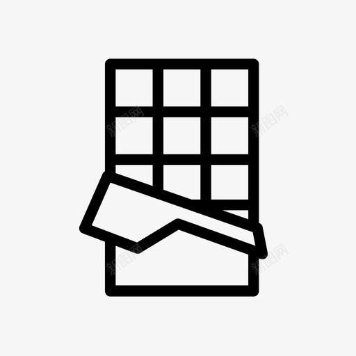 巧克力棒糖果图标svg_新图网 https://ixintu.com 巧克力棒 糖果