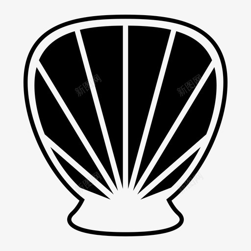 贝壳坚硬海洋图标svg_新图网 https://ixintu.com 坚硬 海洋 贝壳