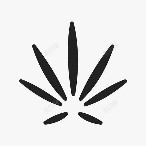 大麻上瘾毒品图标svg_新图网 https://ixintu.com 上瘾 大麻 树叶 毒品