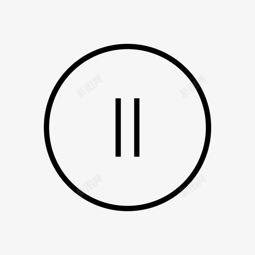 暂停图标设置svg_新图网 https://ixintu.com 图标设置 暂停