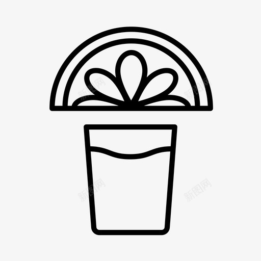 龙舌兰酒柠檬酸橙图标svg_新图网 https://ixintu.com 墨西哥 柠檬 酸橙 龙舌兰酒