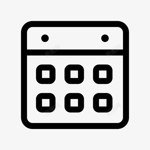 日历管理日期图标svg_新图网 https://ixintu.com 日历 日期 日程表 时间 管理