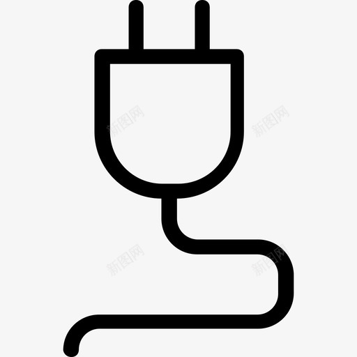 usb插头软线数据线图标svg_新图网 https://ixintu.com usb插头 usb插孔 usb线 数据线 科技平滑线图标 软线