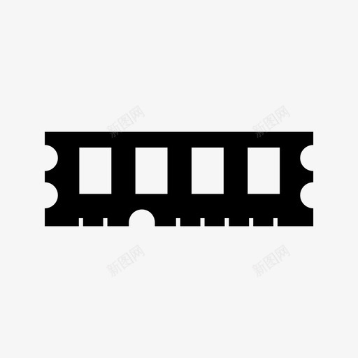 ram芯片存储器图标svg_新图网 https://ixintu.com ram 存储器 电子设备 芯片 随机存取存储器