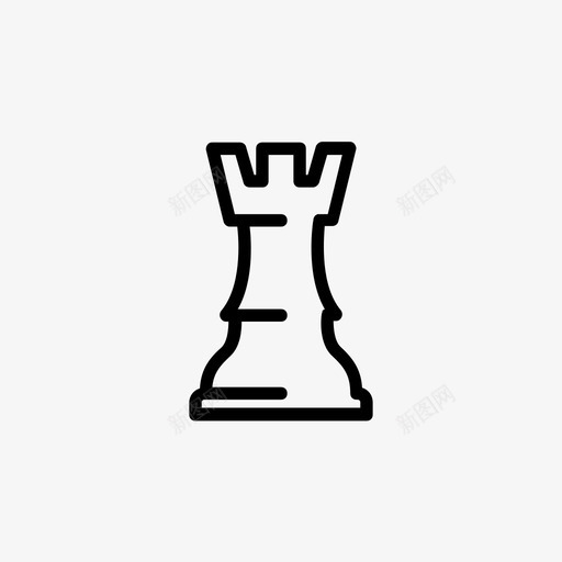 车象棋游戏图标svg_新图网 https://ixintu.com 塔 棋子 游戏 策略 象棋 车